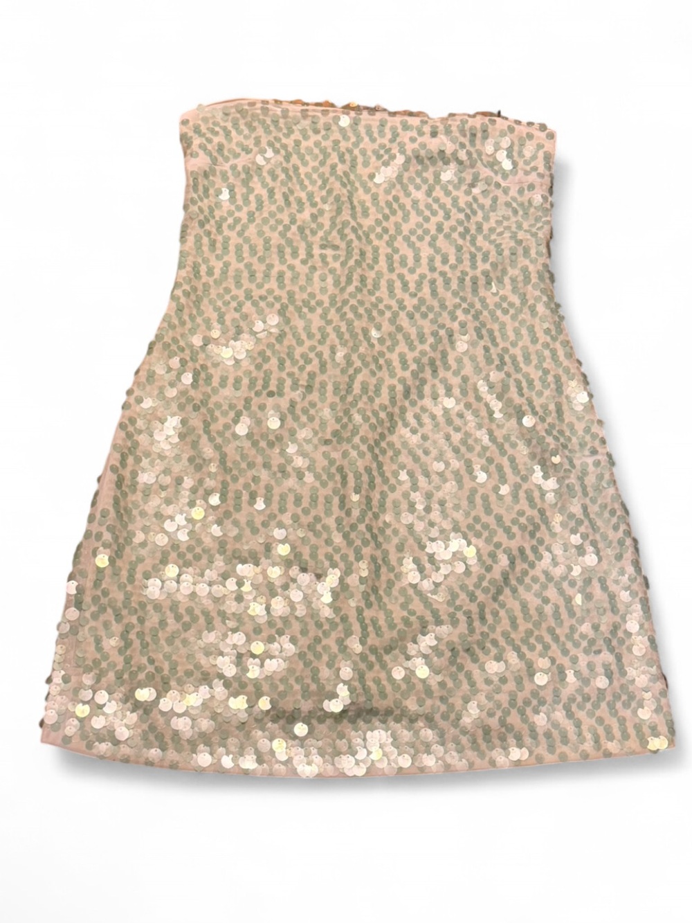 Susana Monaco Baby Blue Dot Sequin Tube Dress Size XS - Picture 2 of 4